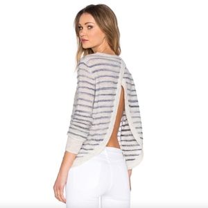 Pam&Gela Oversized Long Sleeve Cross Back Sweater
